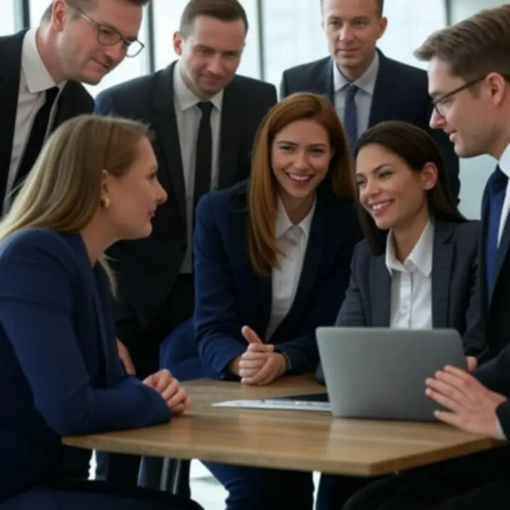 Zespół obsługi klienta PolishWarehouse w biurze logistycznym