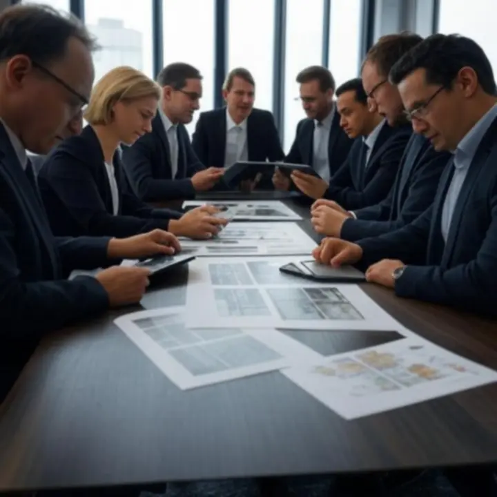 Spotkanie strategiczne polskich menedżerów omawiających rozwiązania logistyczne